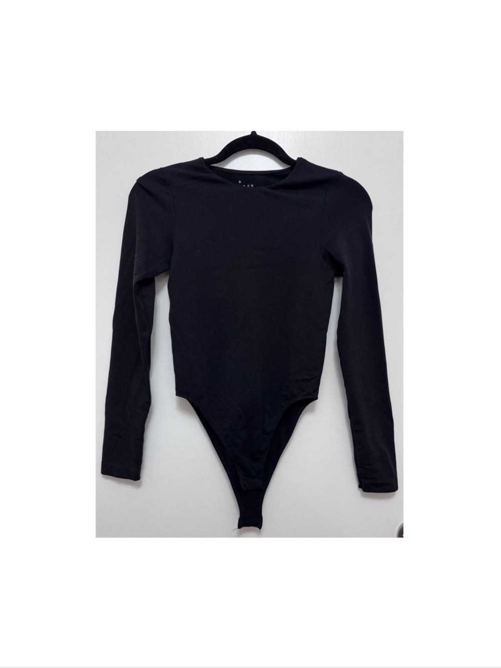 a new day Black Long-Sleeve Kids Bodysuit